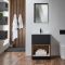 Meuble de salle de bain avec niche – 61 cm – Choix de finitions, de lavabos et lumières LED en option – Hoxton