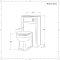 Meuble lavabo avec lavabo – 61,5 cm – Gris clair – Avec meuble WC et cuvette à poser Richmond – Choix de poignées – Warwick