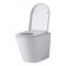 Meuble lavabo rétro avec lavabo – 61,5 cm – Gris clair – Avec meuble WC et cuvette à poser Alswear – Choix de poignées – Warwick