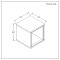 Meuble de rangement suspendu – 30 cm x 30 cm – Choix de finitions et lumières LED en option – Hoxton