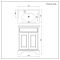 Meuble de salle de bain – 63,5 cm – Avec lavabo – Choix de poignées et de finitions – Thornton