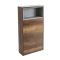 Meuble WC avec niche ouverte – Effet chêne foncé – 60 cm - Hoxton