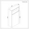 Meuble WC avec niche ouverte – Effet chêne foncé – 60 cm - Hoxton