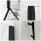Cabine de douche d’angle à double portes pivotantes – Noir – Choix de tailles – Nox