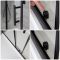 Cabine de douche d’angle à porte coulissante – Noir - Avec receveur blanc - Choix de tailles - Nox