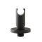 Support douchette mural rond noir -  Nox