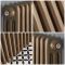 Radiateur rétro horizontal à triple rangs – Bronze métallisé – Choix de tailles - Windsor