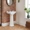 Lavabo sur colonne rétro - Choix de tailles et de trous pour la robinetterie – Richmond