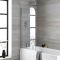 Pare baignoire arrondi – Choix de finitions