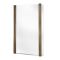 Pare-baignoire douche asymétrique - Laiton Ancien - Alama