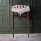 Lavabo sur pieds rétro – 59 cm – Choix de finitions – Windsor