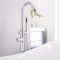 Mitigeur thermostatique bain douche - Design îlot - Chromé - Como