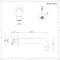 Bec verseur mural pour baignoire ou lavabo avec commande digitale – chromé - Mirage