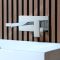 Mitigeur lavabo mural moderne – Chromé - Kubix