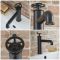 Mitigeur lavabo monotrou – Design industriel (Steampunk) – Noir – Zandra