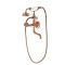 Mitigeur bain douche mural – Design industriel (Steampunk) – Cuivre satiné – Zandra