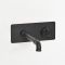 Mitigeur lavabo mural - Design industriel (Steampunk) - Noir - Zandra