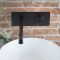 Mitigeur lavabo mural - Design industriel (Steampunk) - Noir - Zandra