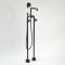 Mitigeur baignoire douche îlot - Design industriel (Steampunk) - Noir - Zandra