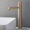 Mitigeur lavabo haut monotrou moderne - Poignée cannelée – Choix de finitions - Lune