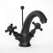 Robinet mélangeur lavabo rétro – Commandes en croisillon – Noir - Elizabeth