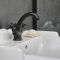 Robinet mélangeur lavabo rétro – Commandes en croisillon – Noir - Elizabeth