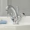 Mélangeur lavabo rétro monotrou – Commandes en croisillon – Choix de finition - Elizabeth