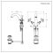Mélangeur lavabo rétro – Commandes croisillon – Chromé et blanc - Elizabeth