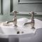 Paire de robinets lavabo rétro - Commandes en croisillon – Choix de finition - Elizabeth