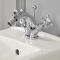 Hudson Reed Elizabeth - Mélangeur bidet rétro - Commandes en croisillon - Chromé et blanc