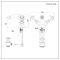 Hudson Reed Elizabeth - Mélangeur bidet rétro - Commandes en croisillon - Chromé et blanc