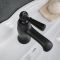 Mitigeur lavabo rétro – Commande à levier – Noir - Elizabeth