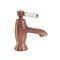 Mitigeur lavabo monotrou rétro – Commande à levier – Cuivre satiné – Elizabeth