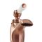 Mitigeur lavabo monotrou rétro – Commande à levier – Cuivre satiné – Elizabeth