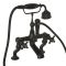 Robinet bain douche rétro – Commandes en croisillon – Noir - Elizabeth
