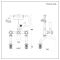 Robinet bain douche rétro – Commandes en croisillon – Noir - Elizabeth