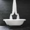 Robinet bain douche rétro – Commandes en croisillon – Noir - Elizabeth