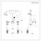 Mélangeur bain douche rétro - Commandes en croisillon - Choix de finitions - Elizabeth