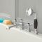 Mélangeur baignoire douche rétro à croisillon - 4 trous - choix de finitions - Elizabeth