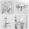 Mélangeur bain douche mural rétro – Commandes croisillons – Chromé et blanc - Elizabeth