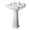 Ensemble baignoire îlot, WC, lavabo sur colonne et bidet - Richmond