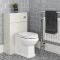 Meuble sous lavabo rétro et ensemble WC à poser – 120 cm – Thornton