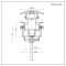 Bonde lavabo clic clac universelle - Blanc