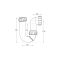 Siphon P avec joint de 7,6 cm – 3,2 cm – Cranplas