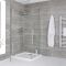 Cabine de douche d’angle à double portes pivotantes – Avec receveur – Choix de tailles - Portland