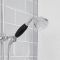 Kit de douche thermostatique 1 fonction – Kit douchette sur rampe – Chromé et noir - Elizabeth