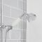 Colonne de douche thermostatique exposé – Double fonctions - Chromé et blanc - Elizabeth
