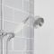 Kit de douche thermostatique à double fonctions avec inverseur – Kit douchette sur rampe - Bec verseur baignoire – Chromé et blanc - Elizabeth