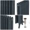 Radiateur fonte fleuri - 95 cm - Hague Blue 30 de Farrow & Ball - Choix de Tailles - Charlotte