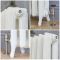 Radiateur fonte fleuri – 51 cm – Blanc porcelaine – Tailles multiples – Charlotte